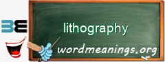 WordMeaning blackboard for lithography